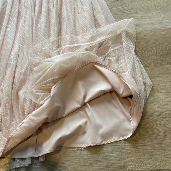 Needle & Thread Blush Pink Tulle Maxi Skirt | Romantic Bridal Wedding Formal - Picture 6 of 10